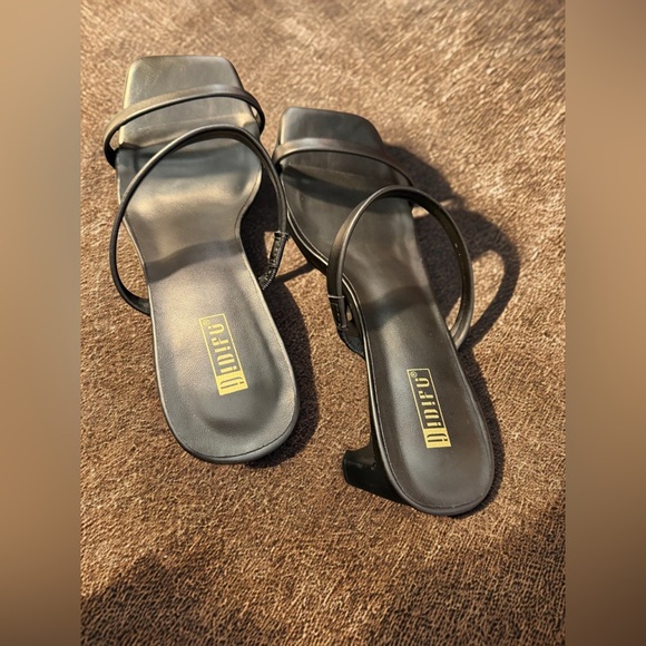 NEW IDIFU Women’s Chunky Heel Low Square Toe Block Heel Slip Ons Black Size 9.5 - Picture 4 of 8